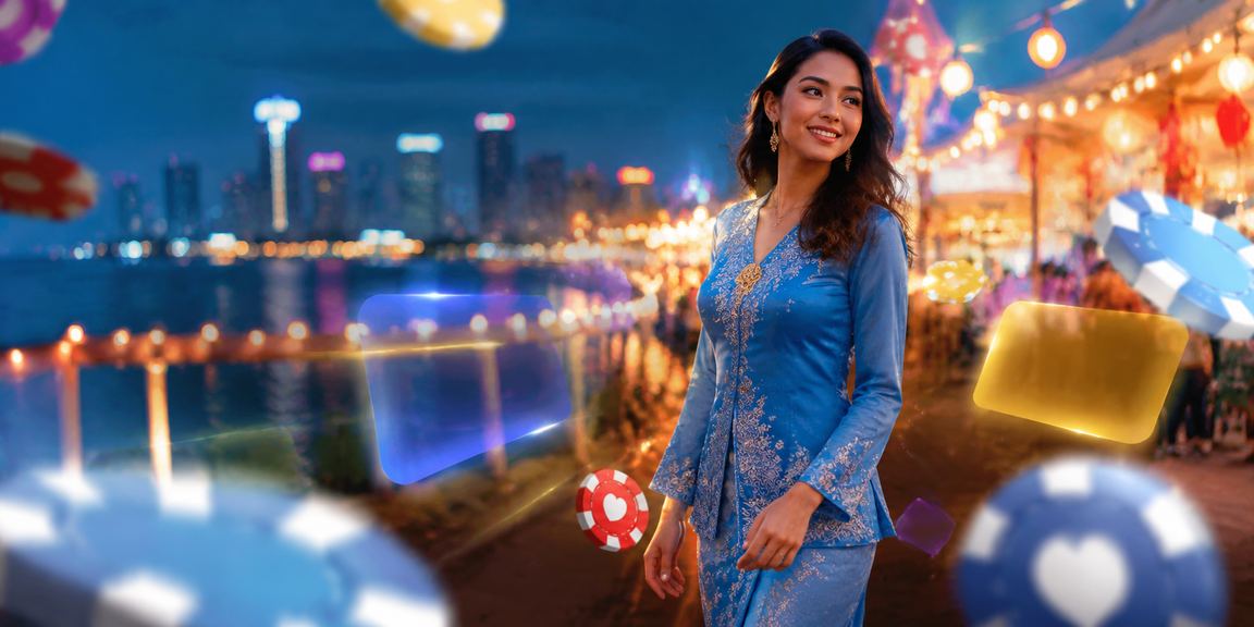 Football betting deposit process with Johor-style baju kurung